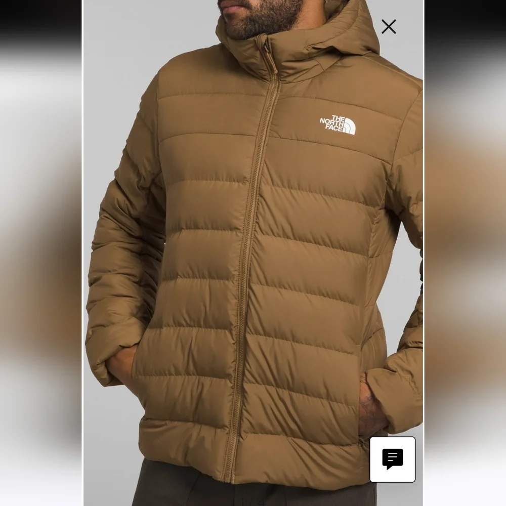 The North Face Men's Tan Puffer Jacket Size M